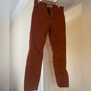 Burnt-orange Corduroy Pants